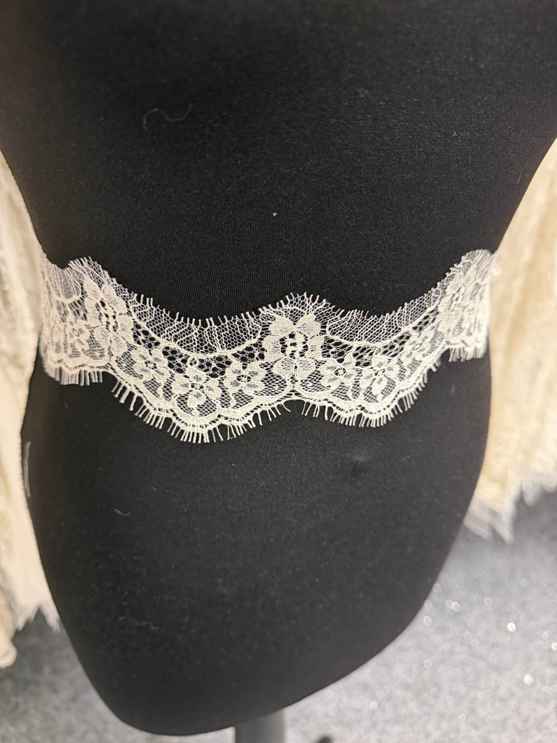 Ivory French Lace Edging - T648