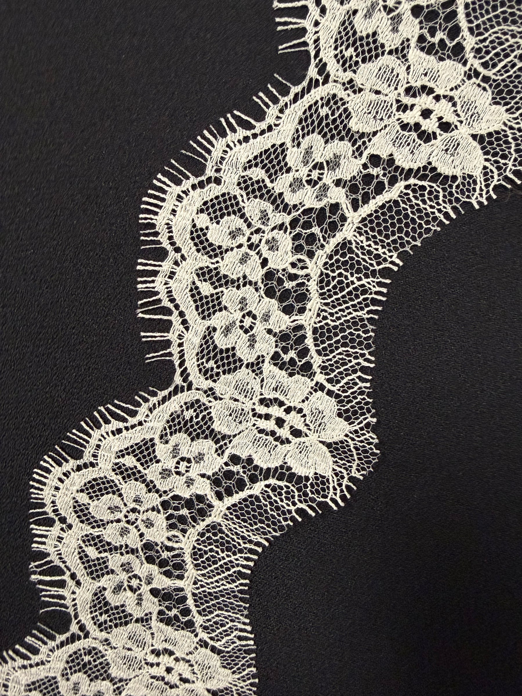 Ivory French Lace Edging - T648