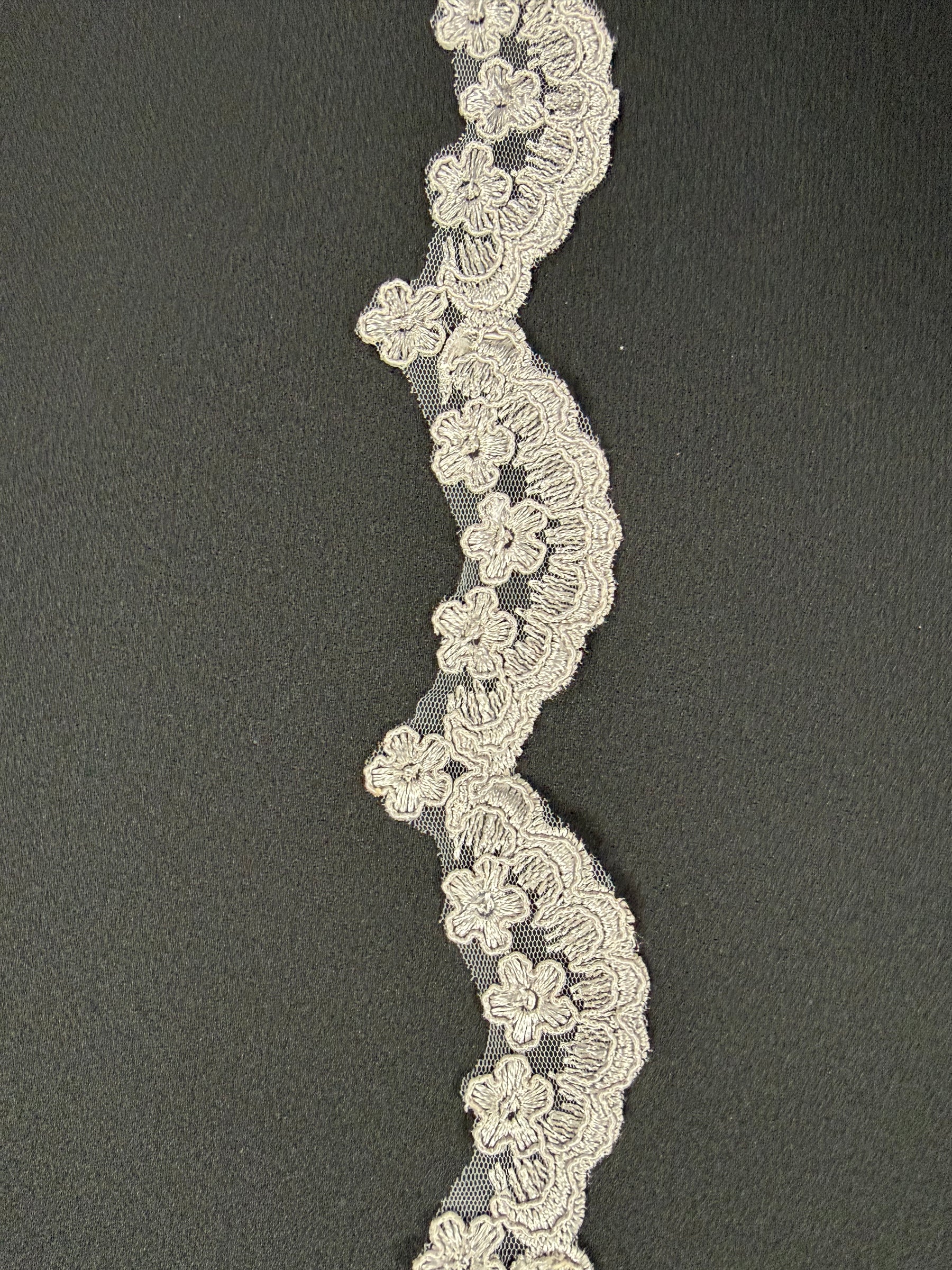 Silver Corded Sequin Edging - T713
