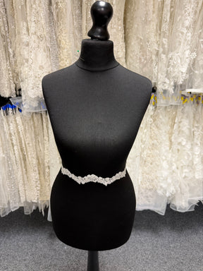 Ivory Beaded Lace Trim - T745