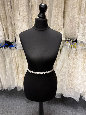 Ivory Beaded 3D Lace Trim - T883