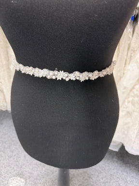Ivory Beaded 3D Lace Trim - T883