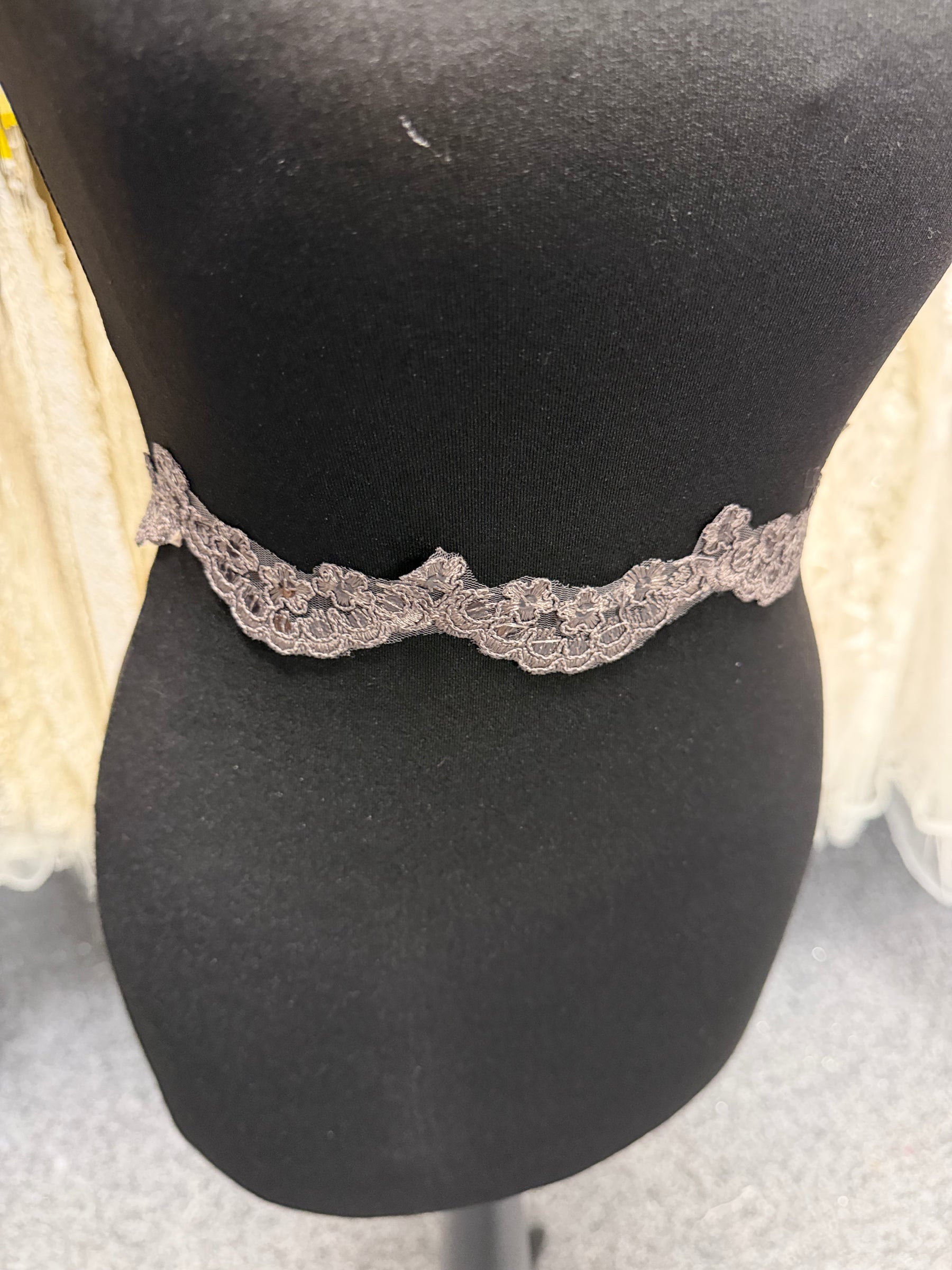 Taupe Corded Sequin Edging - T713