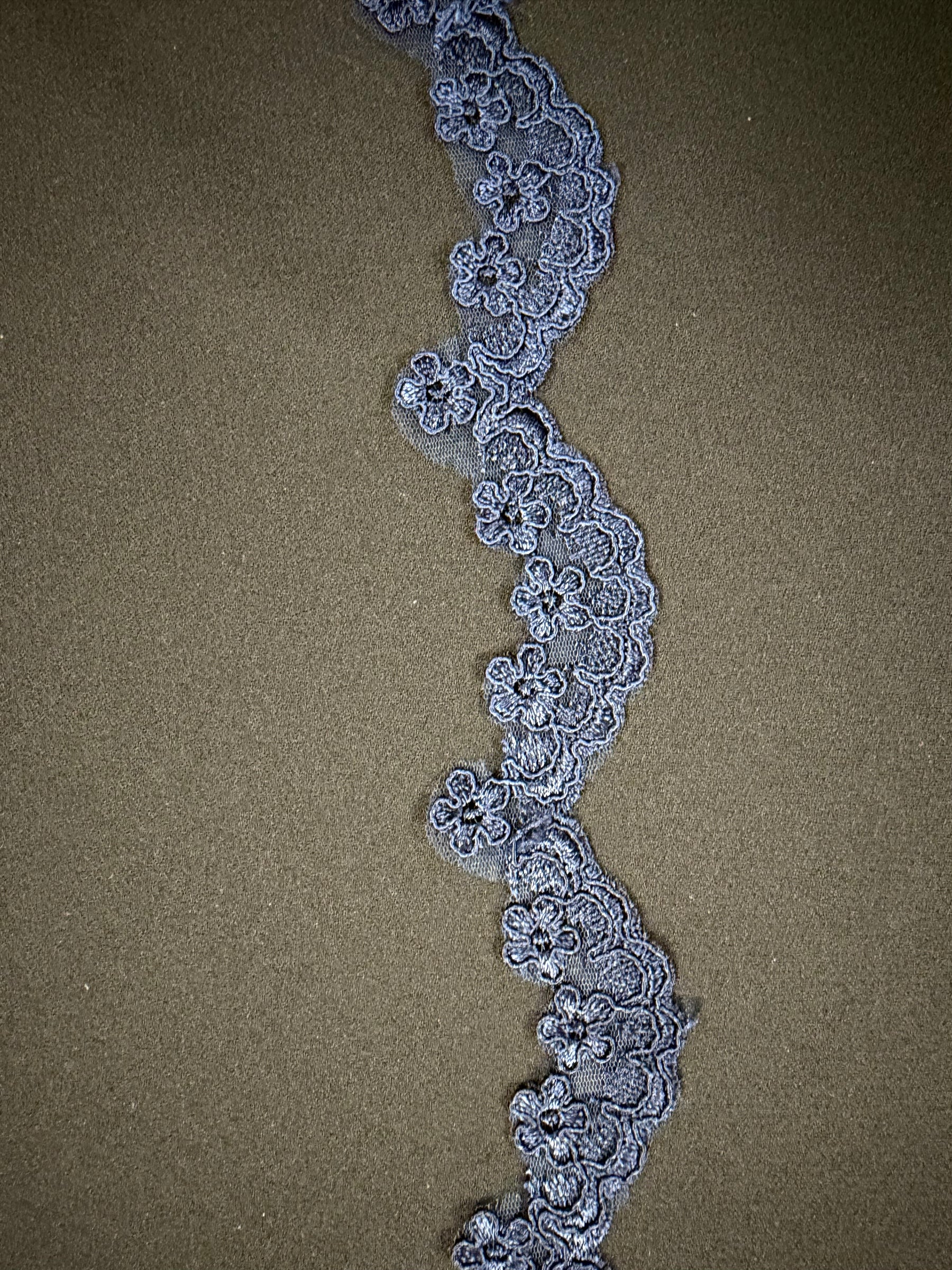 Navy Corded Edging - T782
