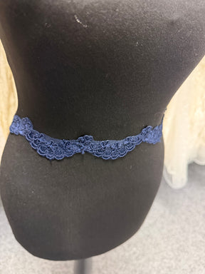 Navy Corded Edging - T782