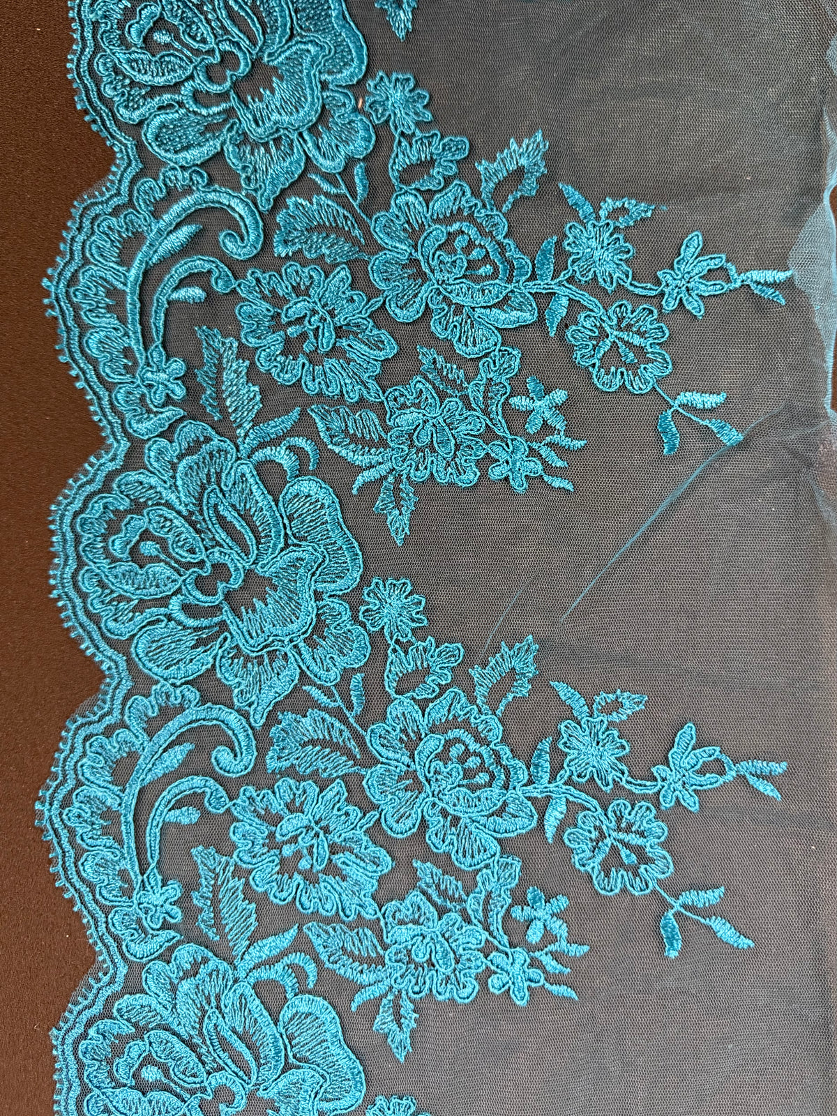 Teal Corded Edging - T726