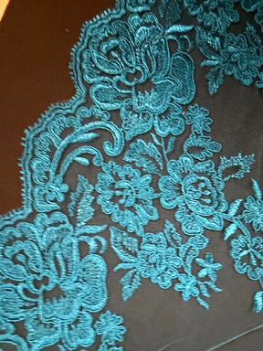 Teal Corded Edging - T726