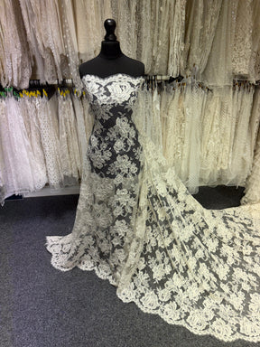 Ivory Corded Chantilly Lace – Mateo