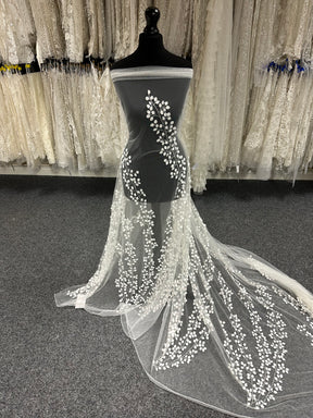 Ivory Embroidered Lace – EB5007