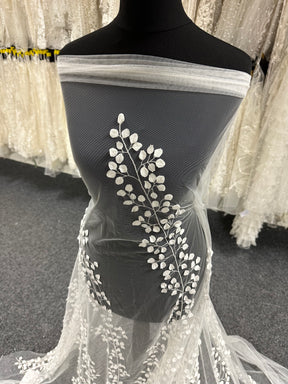 Ivory Embroidered Lace – EB5007