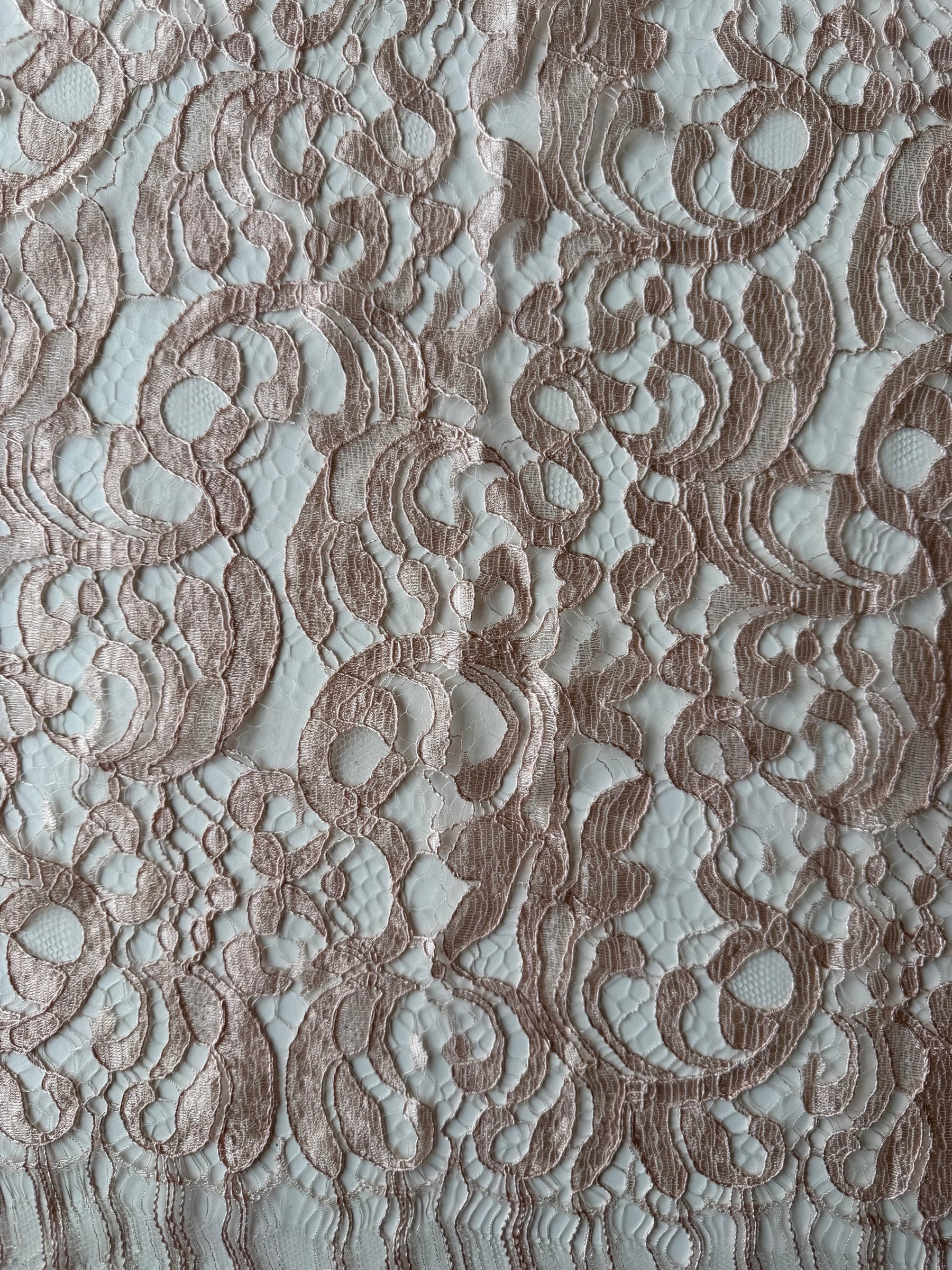 Dusky Pink Italian Lace - P883