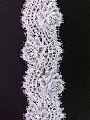 White Corded Edging - T554