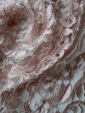 Dusky Pink Italian Lace - P883