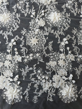 Ivory Embroidered Lace - Vida