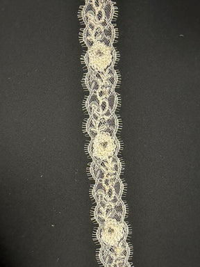 Ivory/Crystal 3D Crystal Edging - T512
