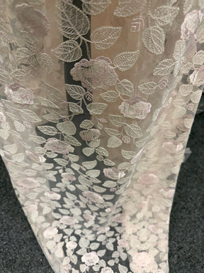 Shell Pink Embroidery Lace - EB5042