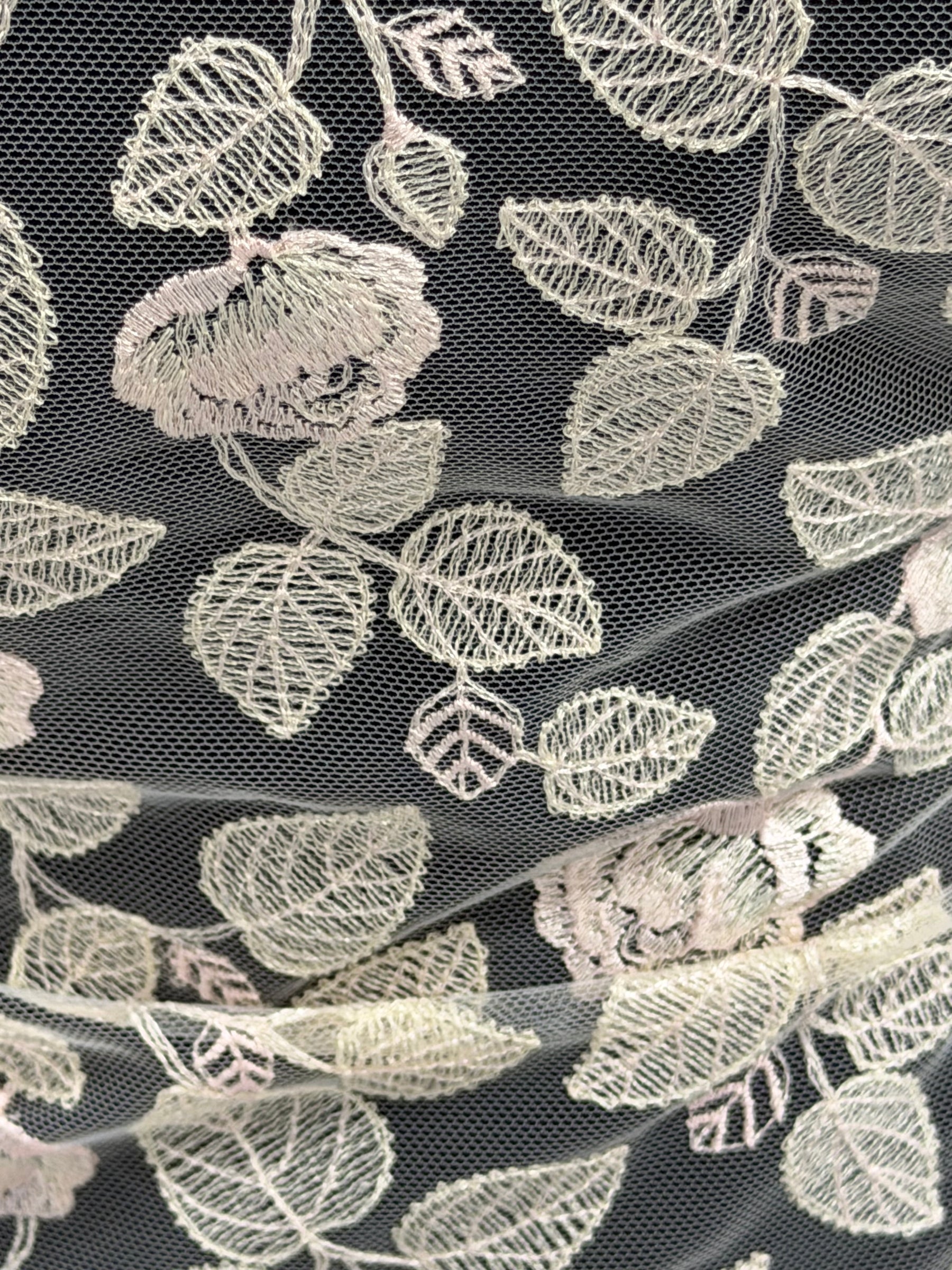 Shell Pink Embroidery Lace - EB5042