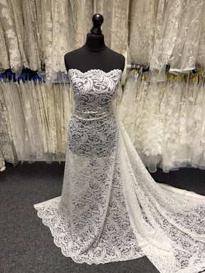 Ivory Stretch Lace - LB7001