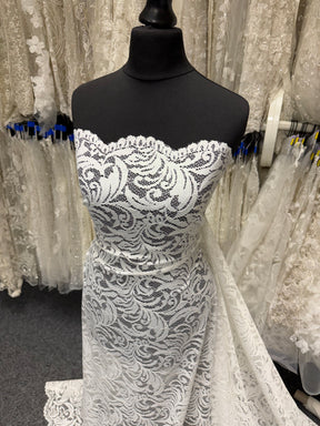 Ivory Stretch Lace - LB7001