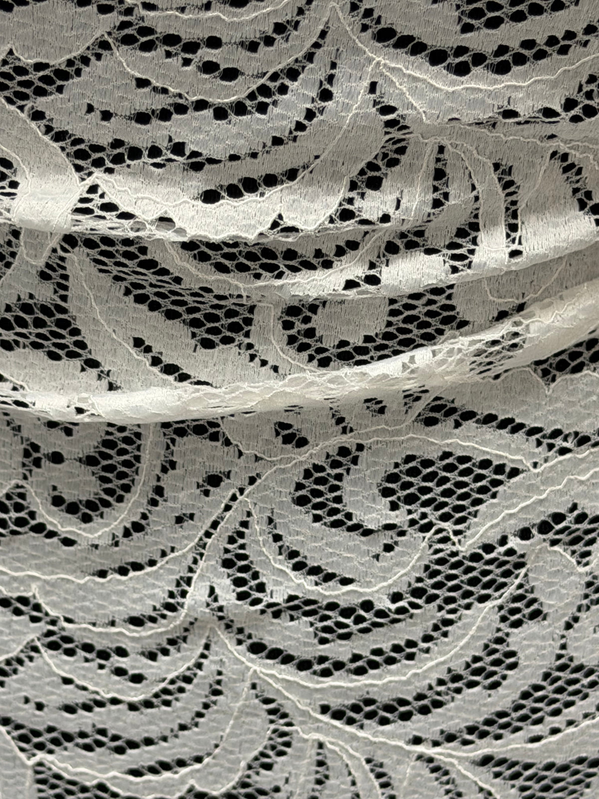 Ivory Stretch Lace - LB7001