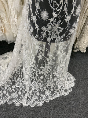 Ivory Corded and Sequin Embellished Lace - Ladina