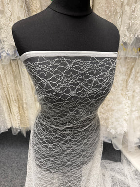 Light Ivory Embroidered Tulle - EB5030