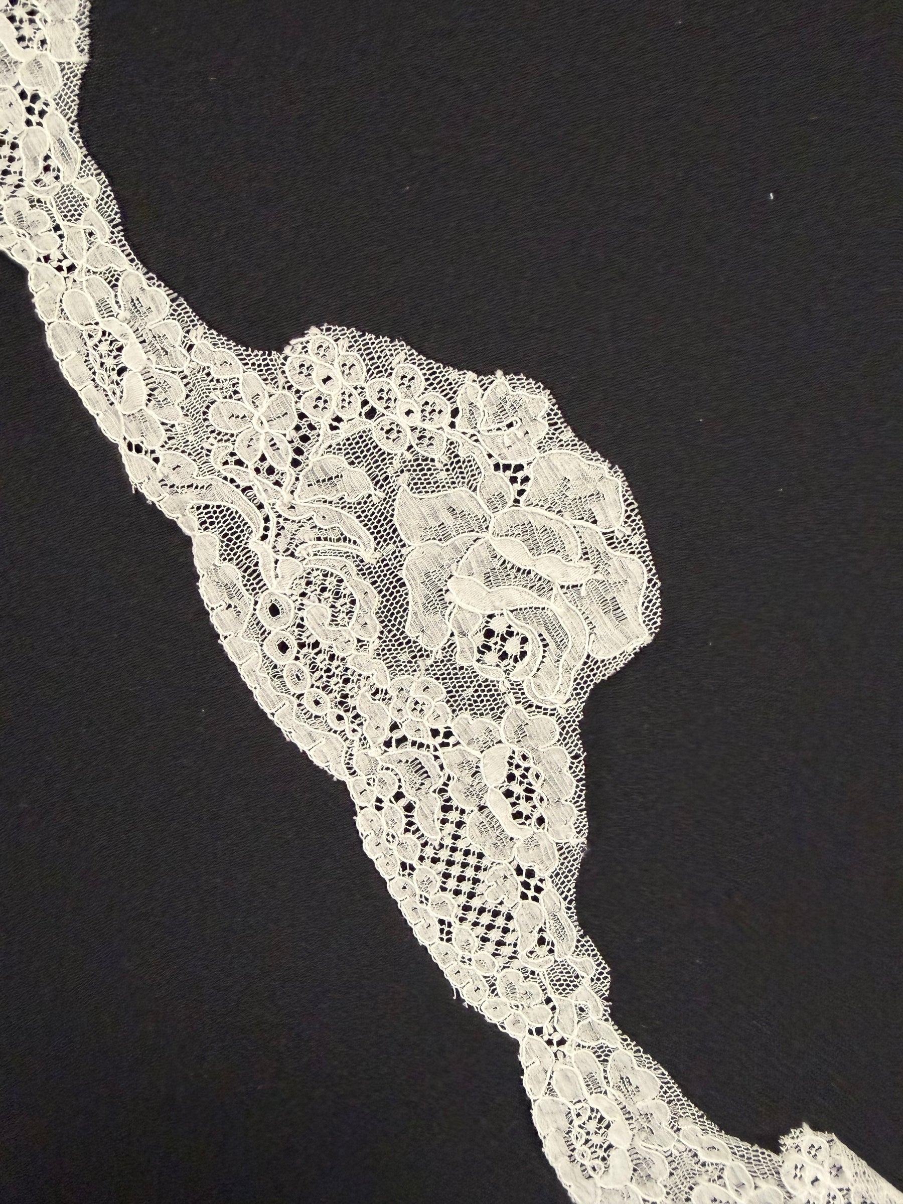 Ivory Allencon Lace Edging - T559