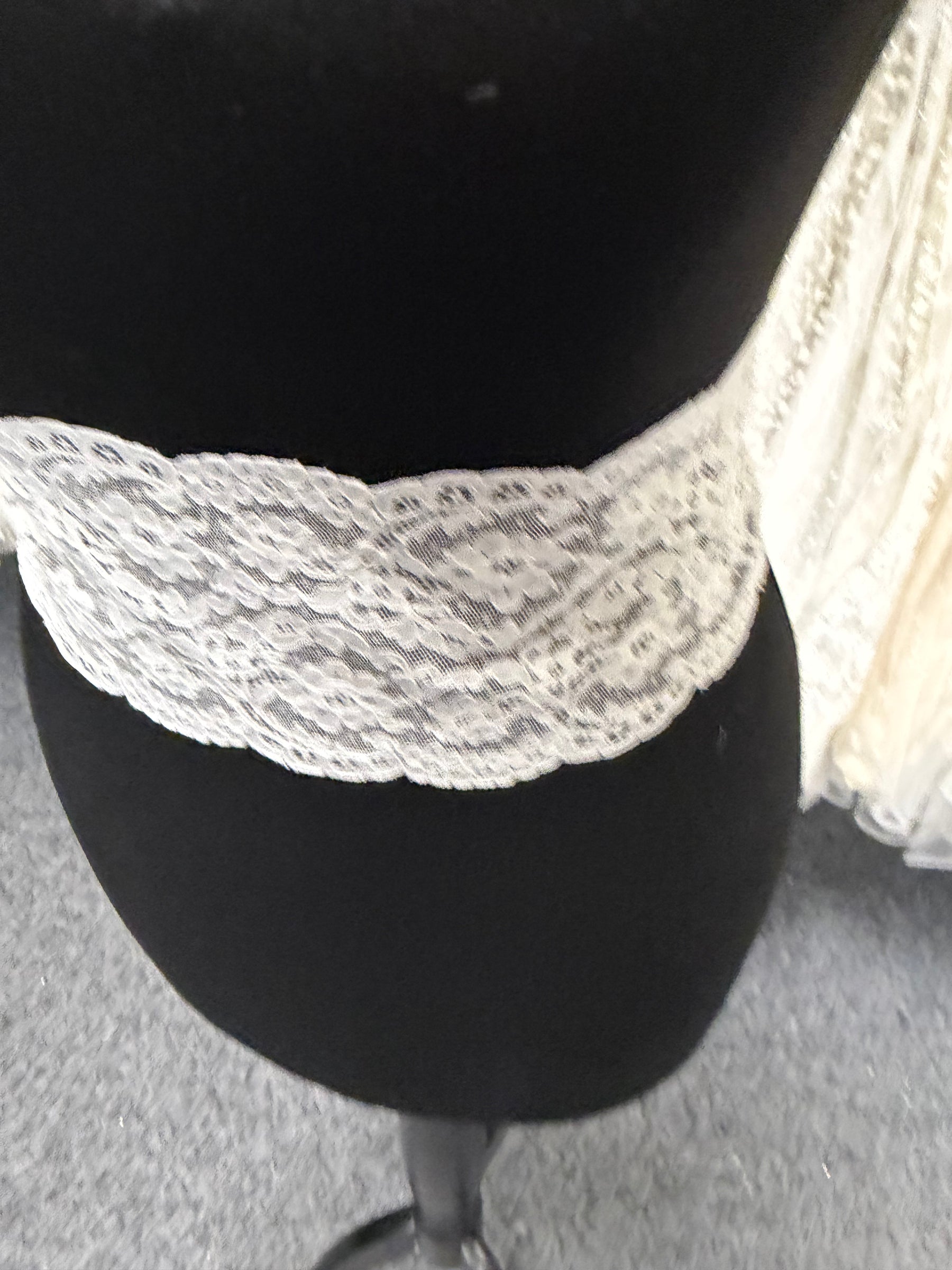 Ivory Alencon Lace Edging - T558