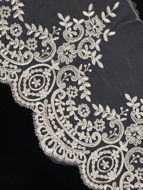 Shell Pink Corded Lace Trim - T623