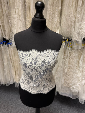 Pale Ivory Corded Lace Trim - Eloise