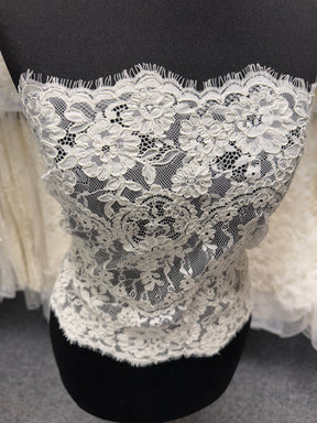 Pale Ivory Corded Lace Trim - Eloise