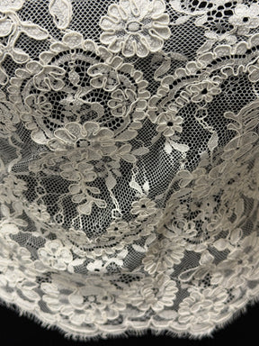 Pale Ivory Corded Lace Trim - Eloise