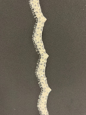 Ivory Sequin Edging - T684