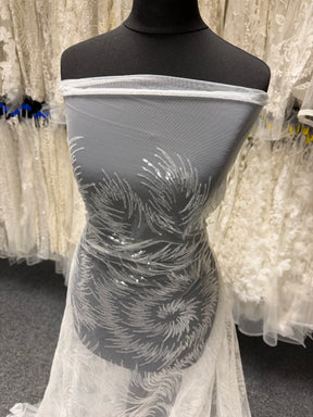 Ivory Sequin Lace - EB3031