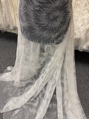 Ivory Sequin Lace - EB3031