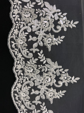 Ivory Sequin Edging - T661