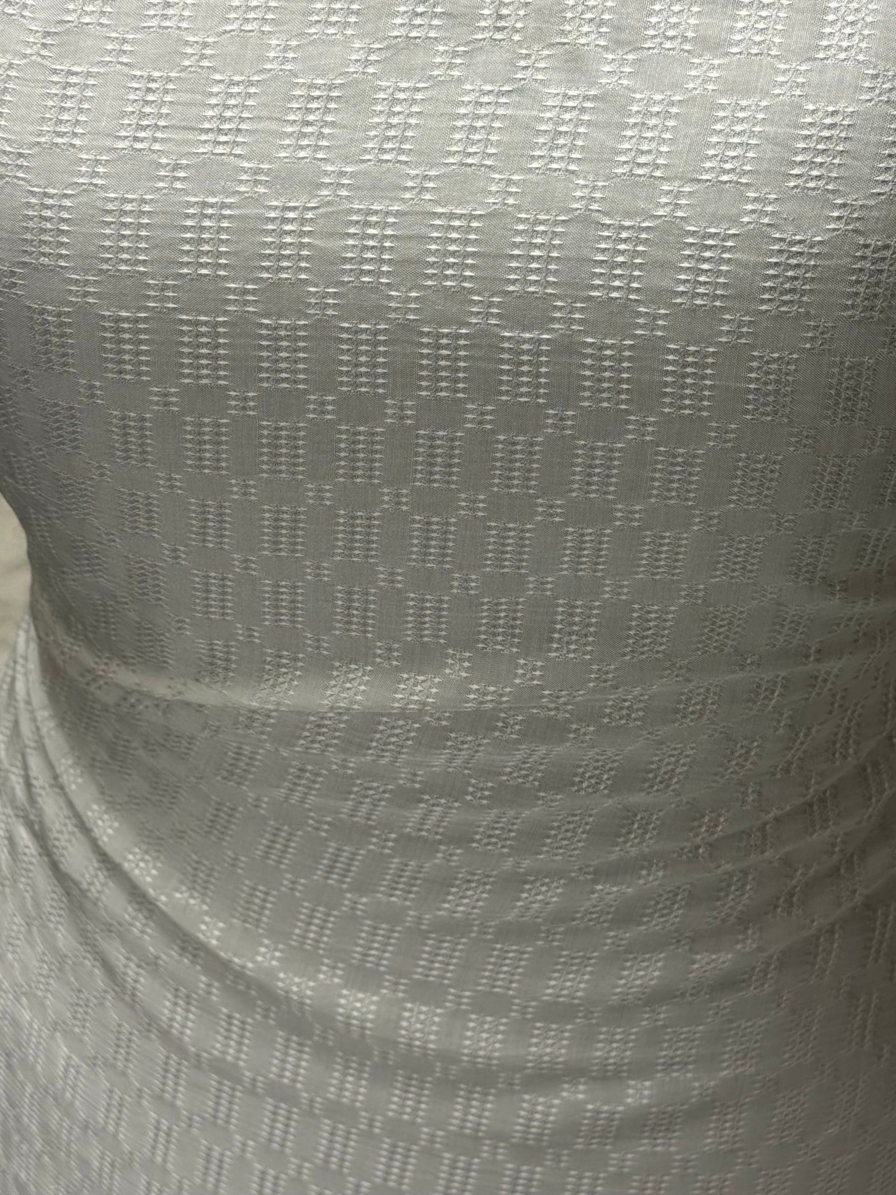 Ivory Geometric Weave - PH5020