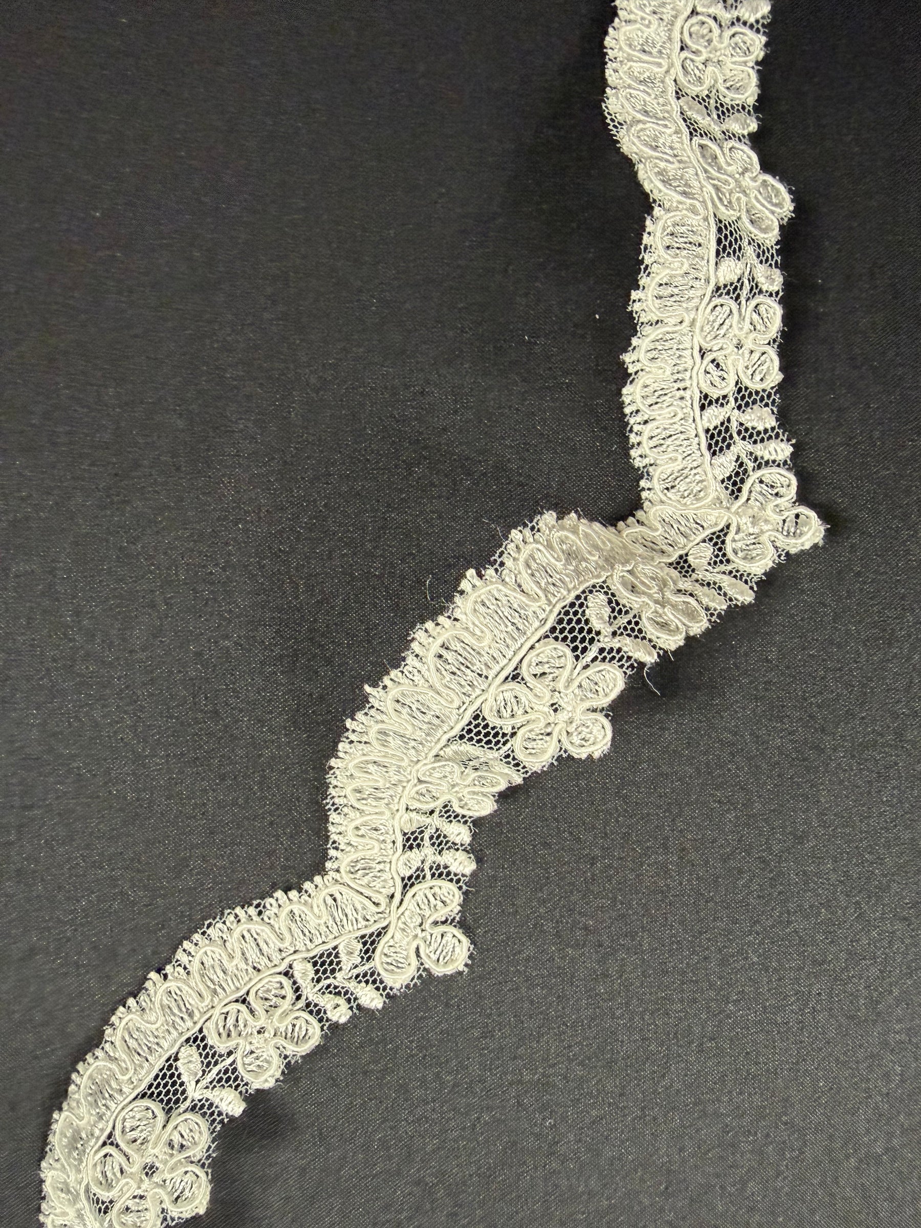 Ivory Corded Lace Trim - T665