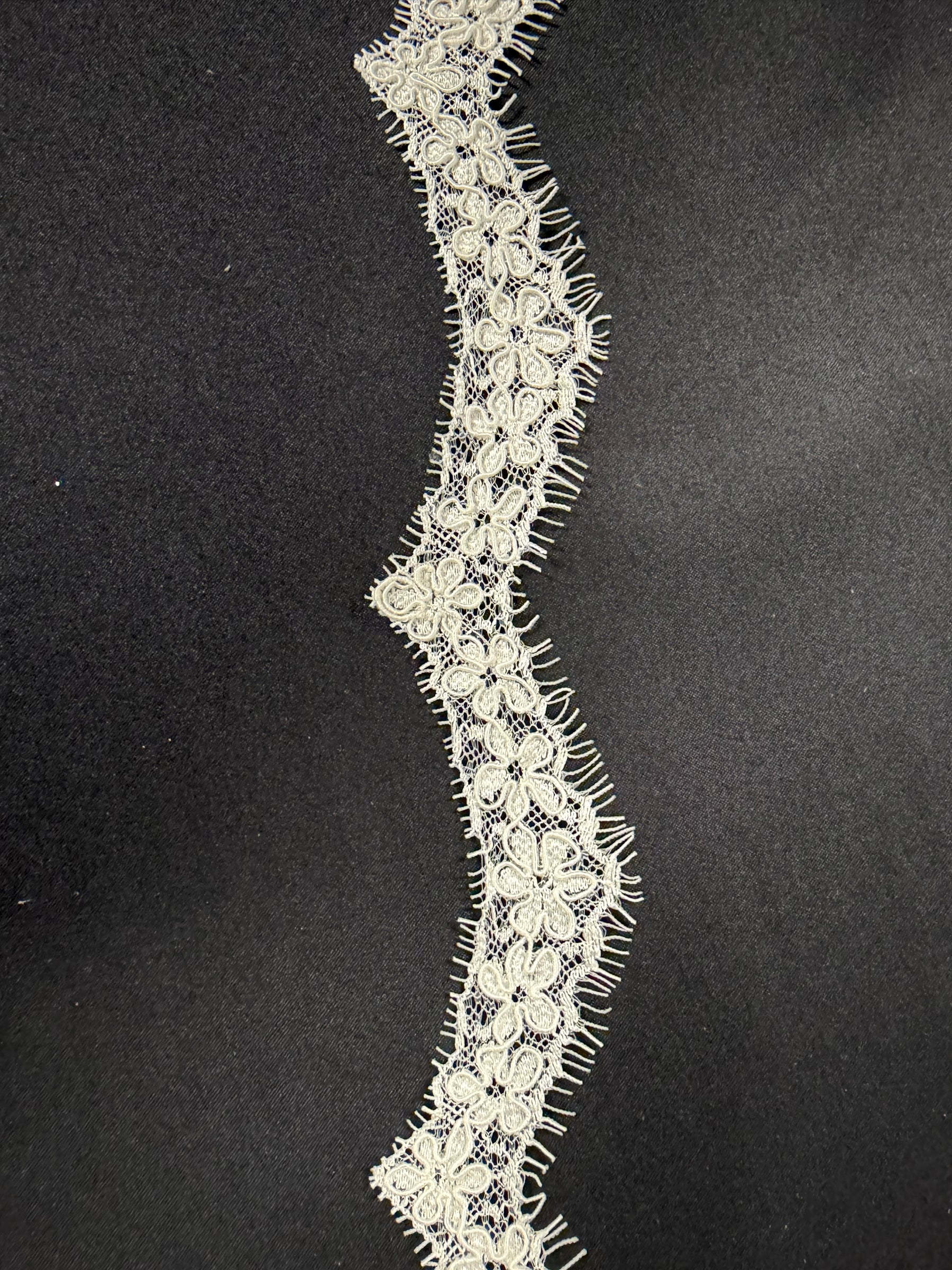 Ivory Corded Lace Trim - T683