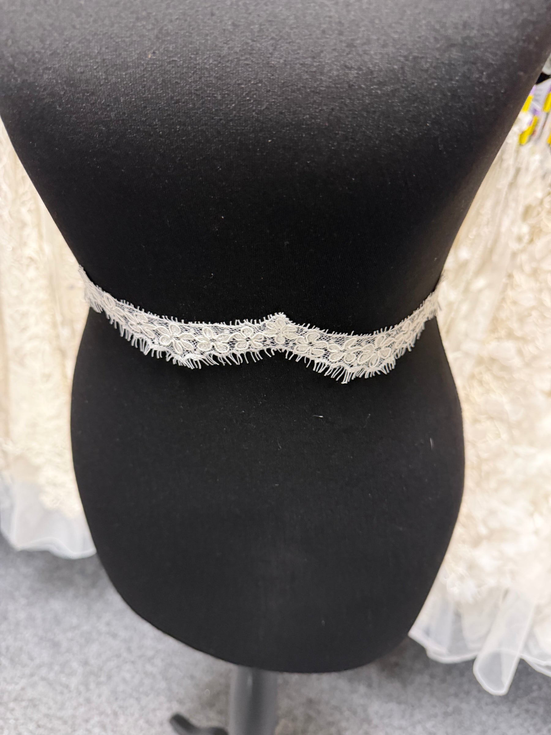 Ivory Corded Lace Trim - T683