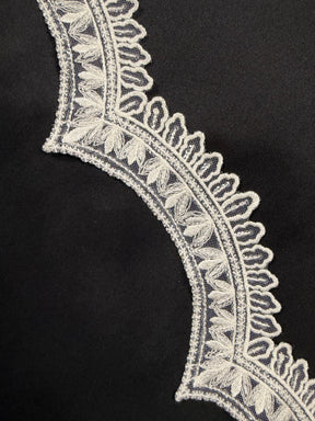 Ivory Sequin Lace Trim - T931