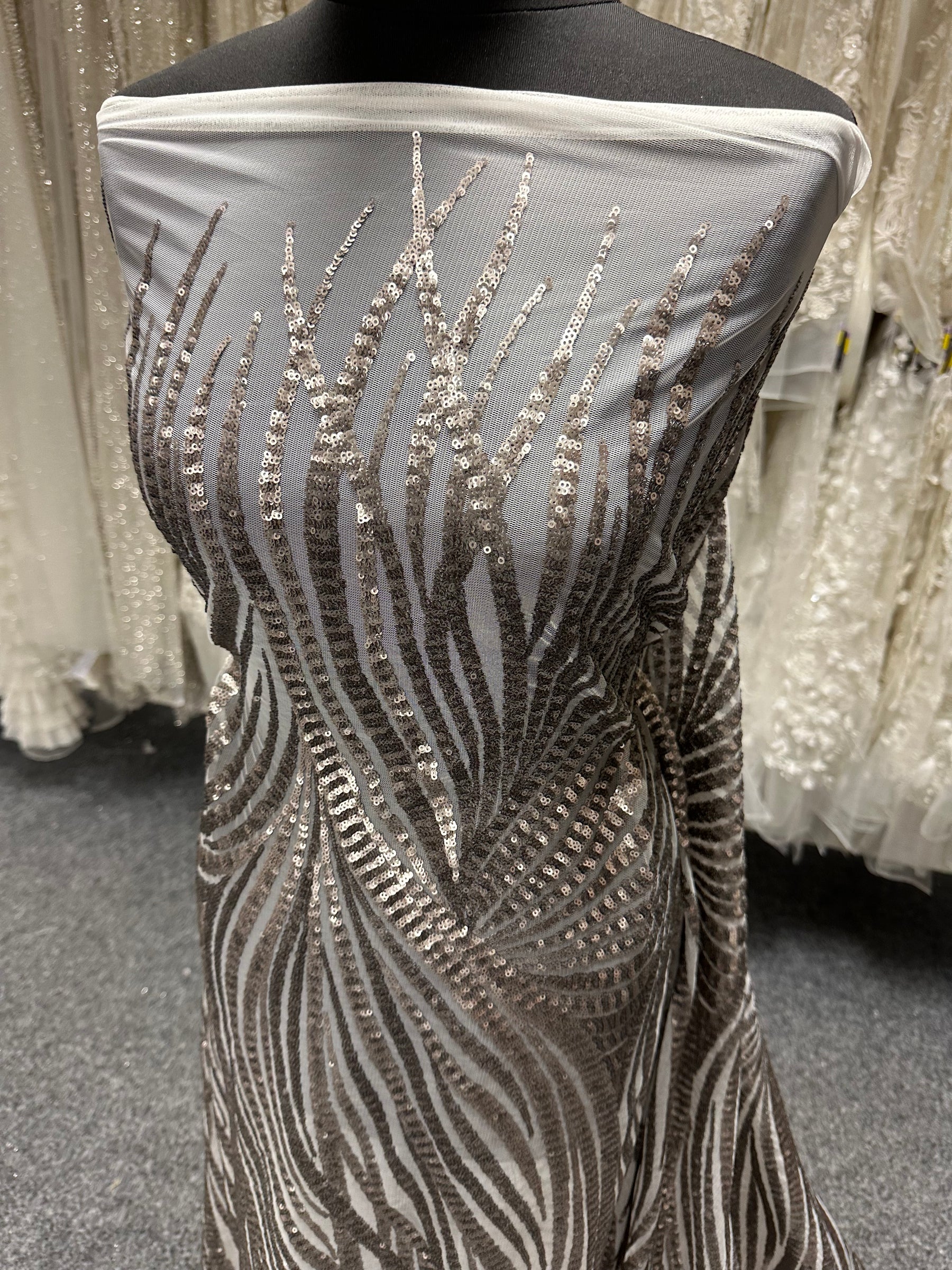 Silver Sequin Tulle - Galatasaray