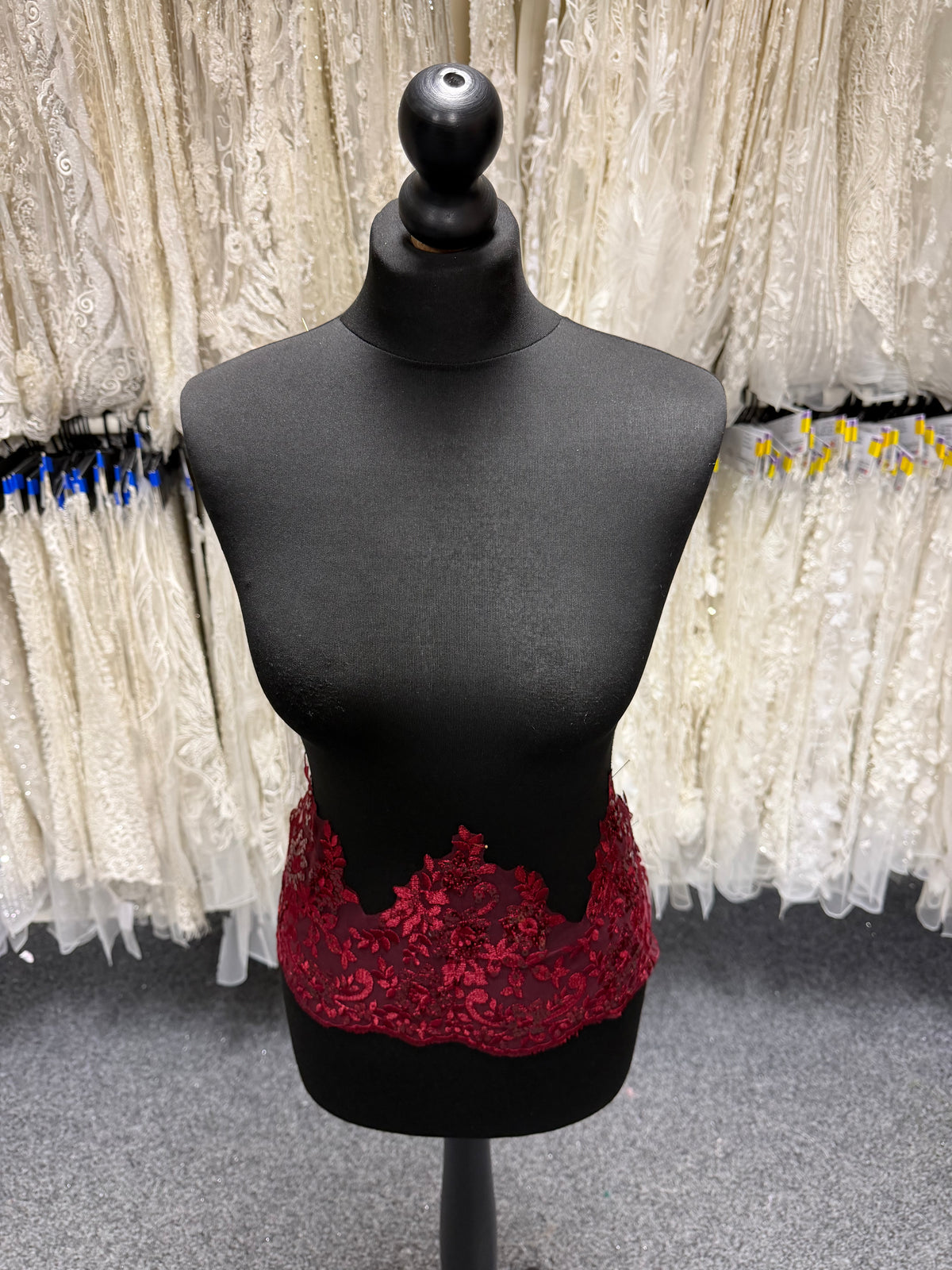Wine Sequin Edging - T661