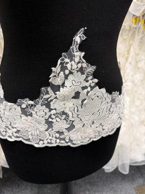 Ivory Laser Lace Trim - T933