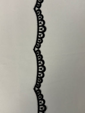 Black Guipure Edging - T641