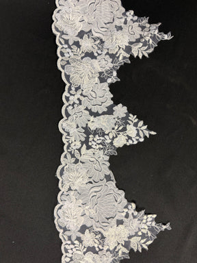 White Laser Lace Trim - T933