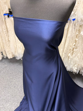 Navy Heavy Soft Satin - PB1009