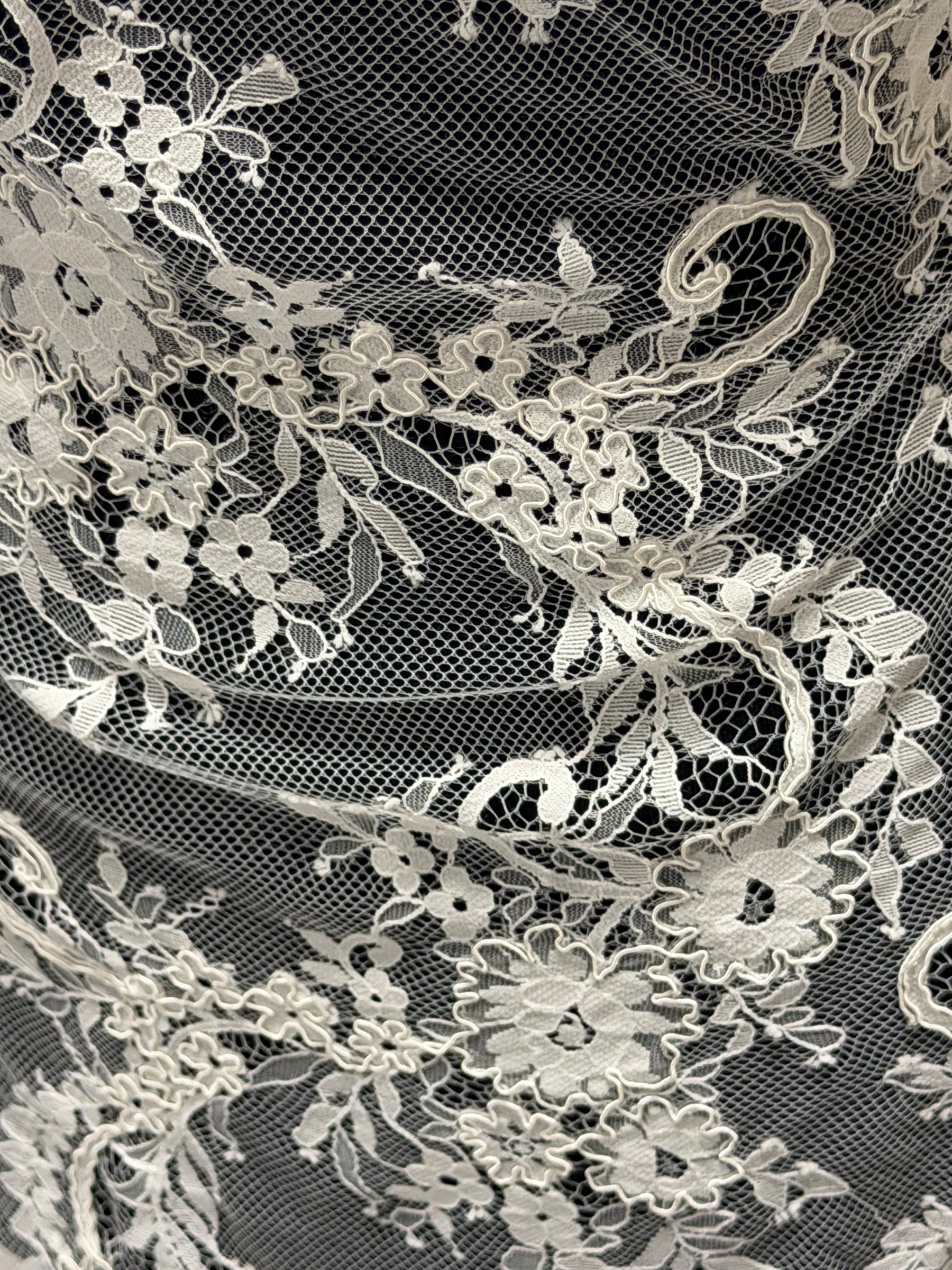 Antique Rose Corded Lace - LA7008
