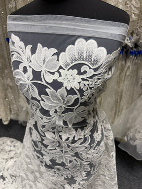 Ivory Corded Lace – Larkin
