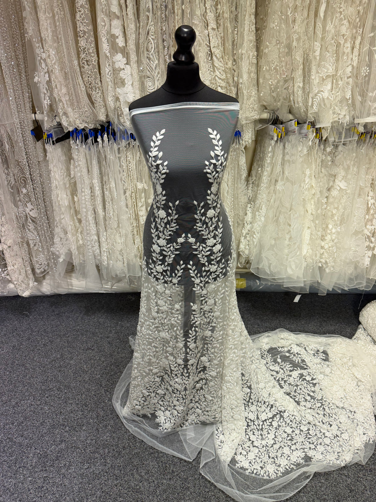 Ivory Beaded Lace - Grove